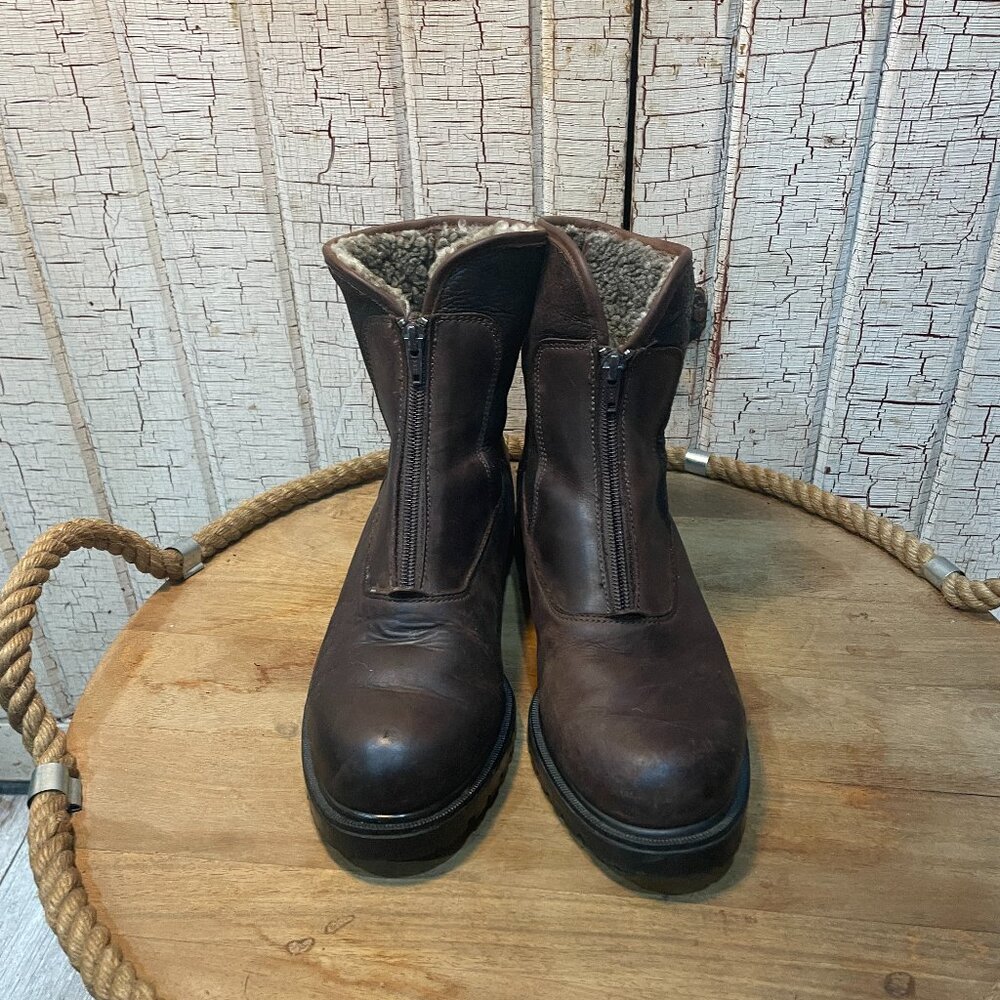 Leather and shearling boots - Made in Canada